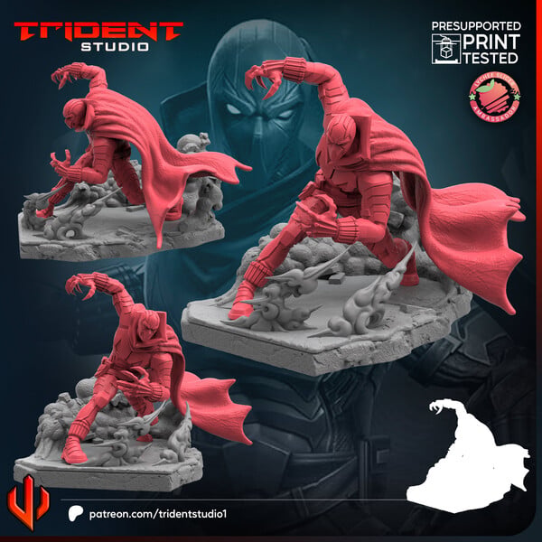 Prowler (Fan art sculpted by Trident Studio) (Crisis Protocol Proxy/Alternative)