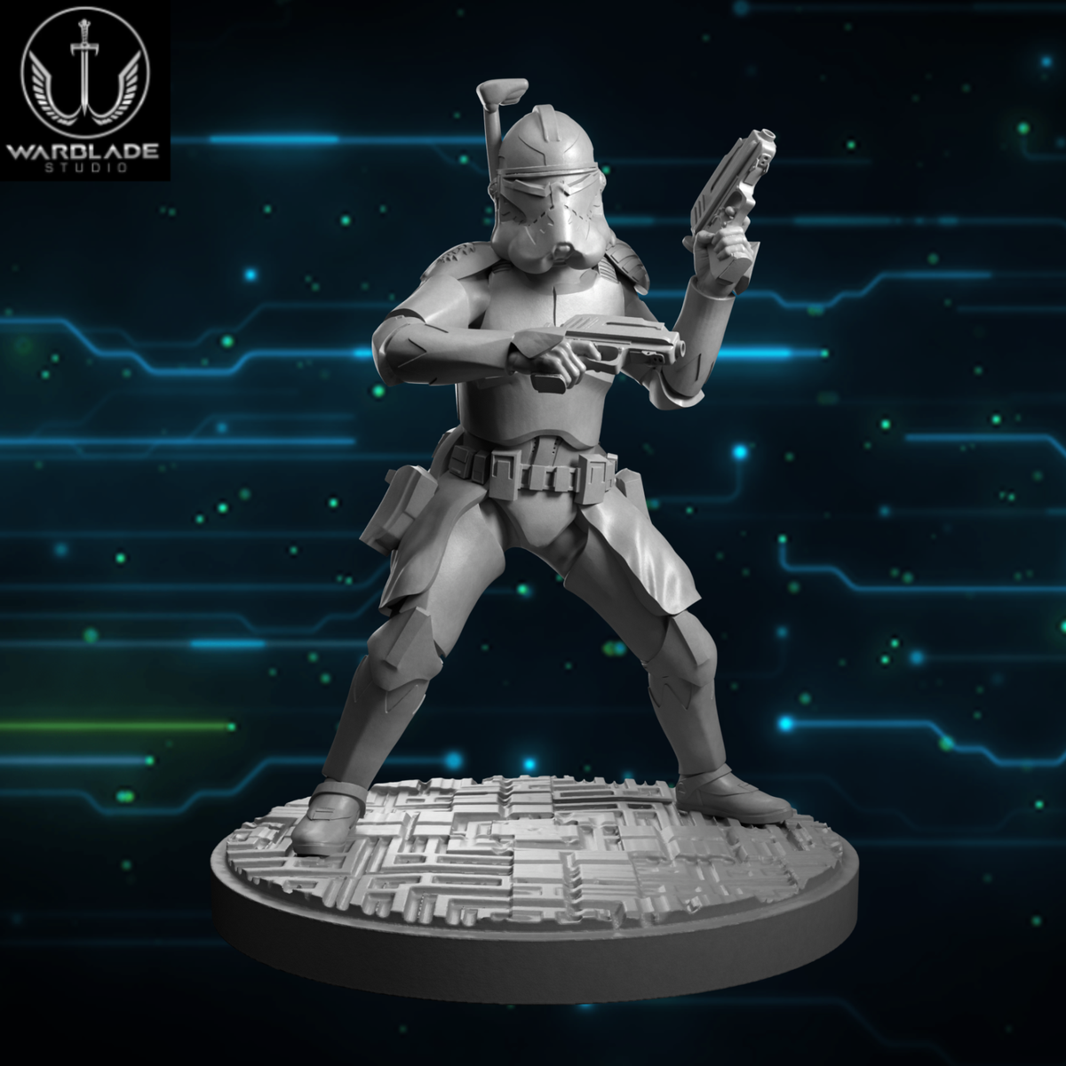 Captain Wolffe - Fan Art (Sculpted by Warblade Studios)