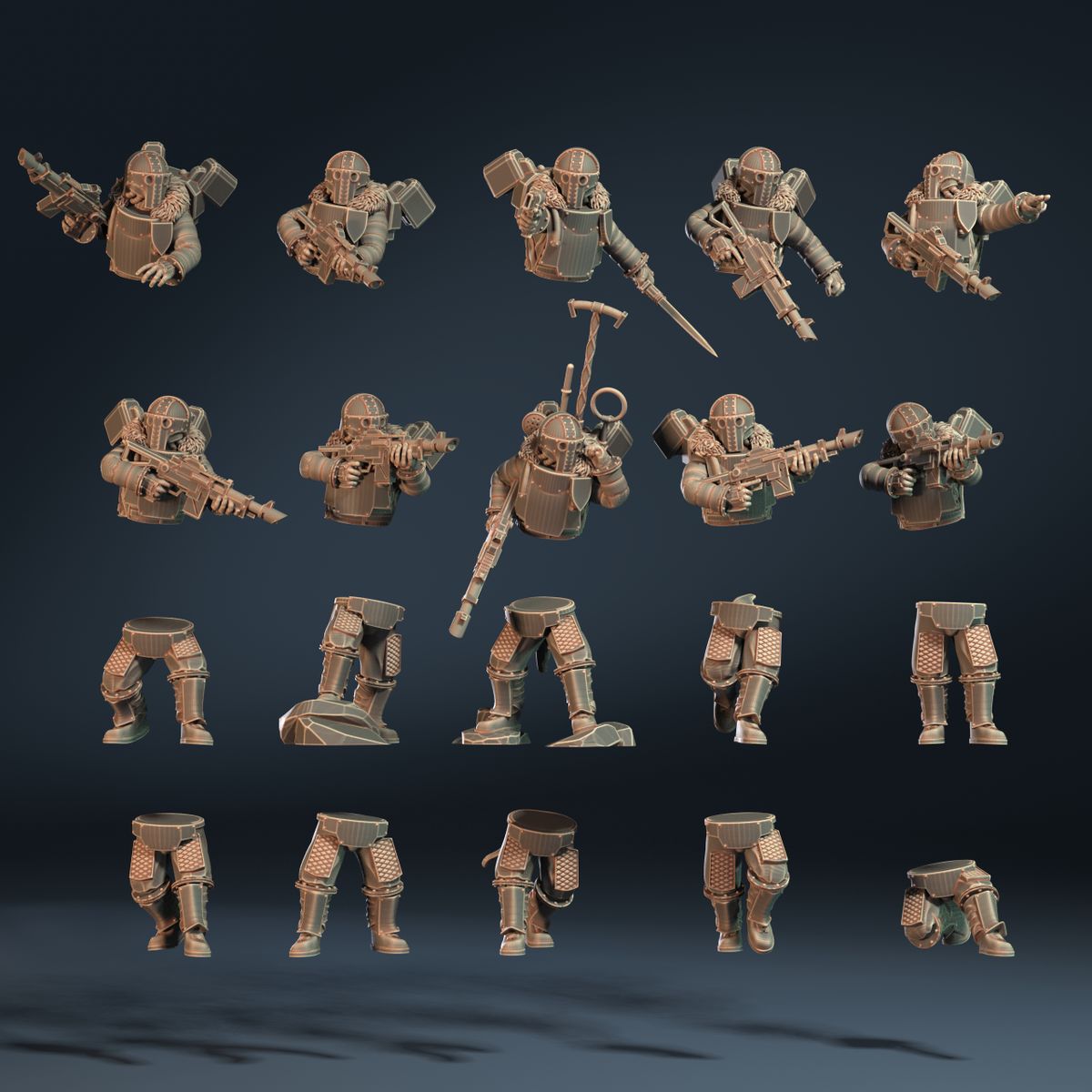 Lunar Auxilia Drop Trooper Section (10) (sculpted by That Evil One)