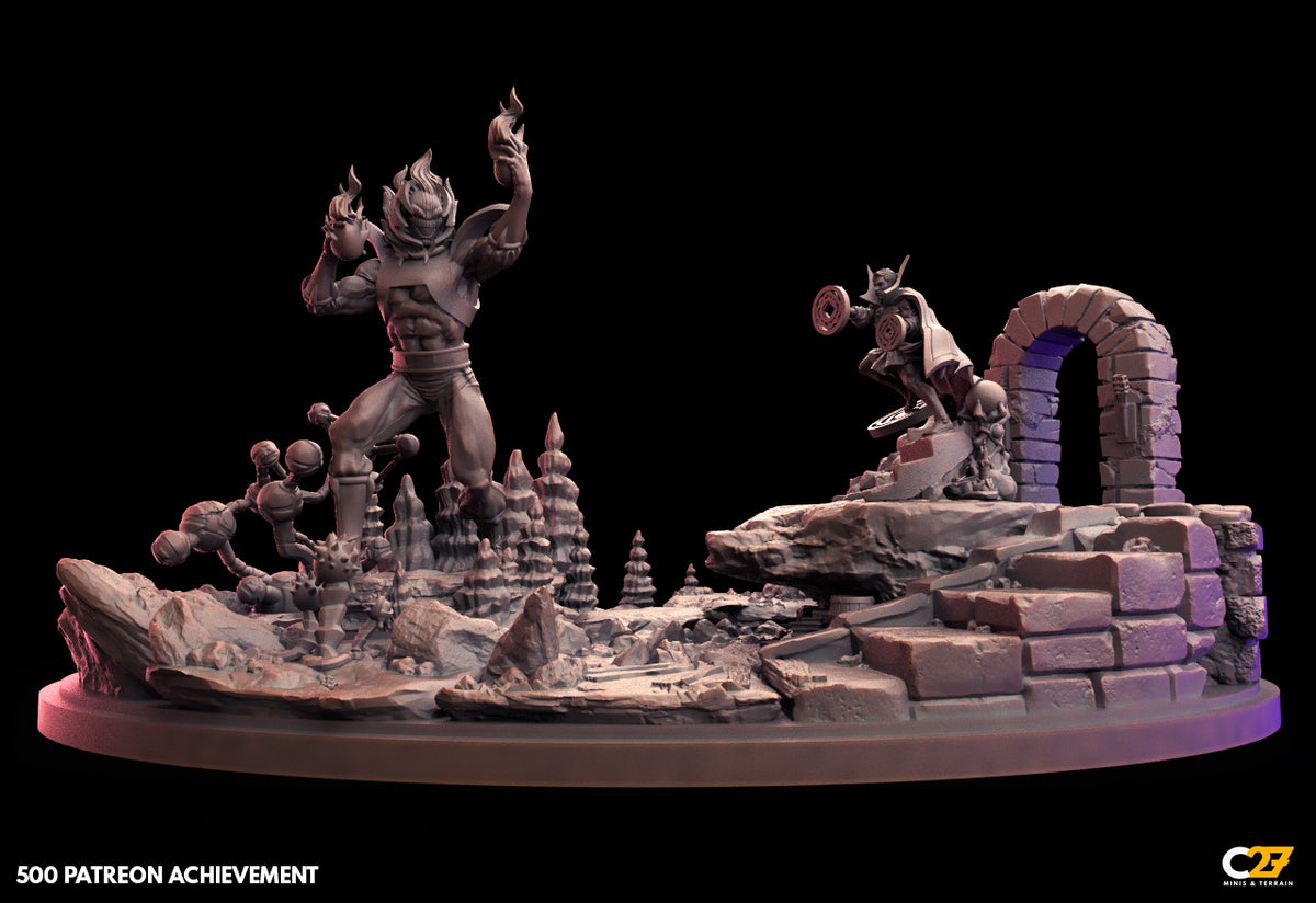 Dr. Strange vs Dormammu diorama