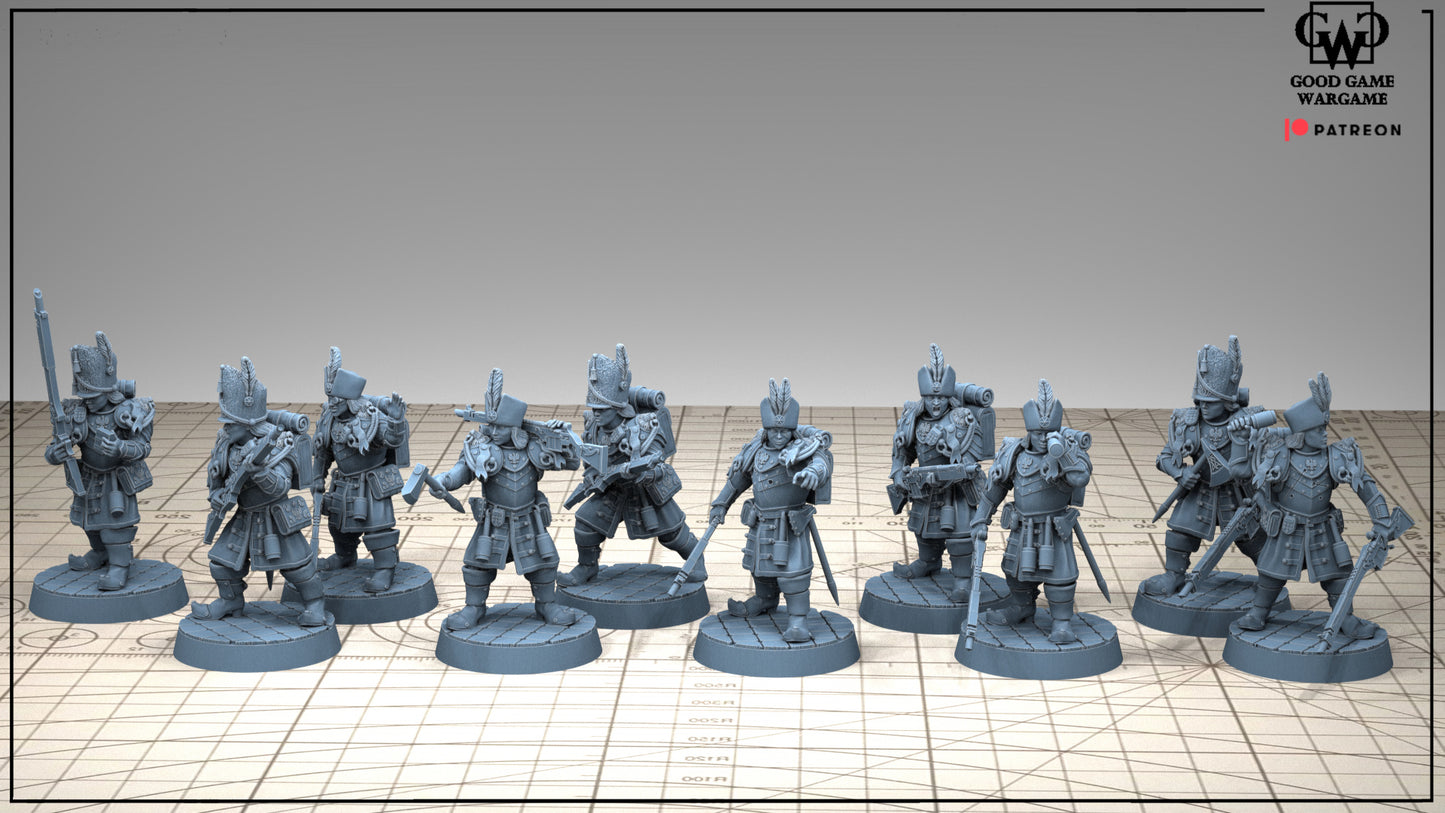 Firstborn Guard Trooper Squad 1 (10) (Sculpted by Good Game Wargame)