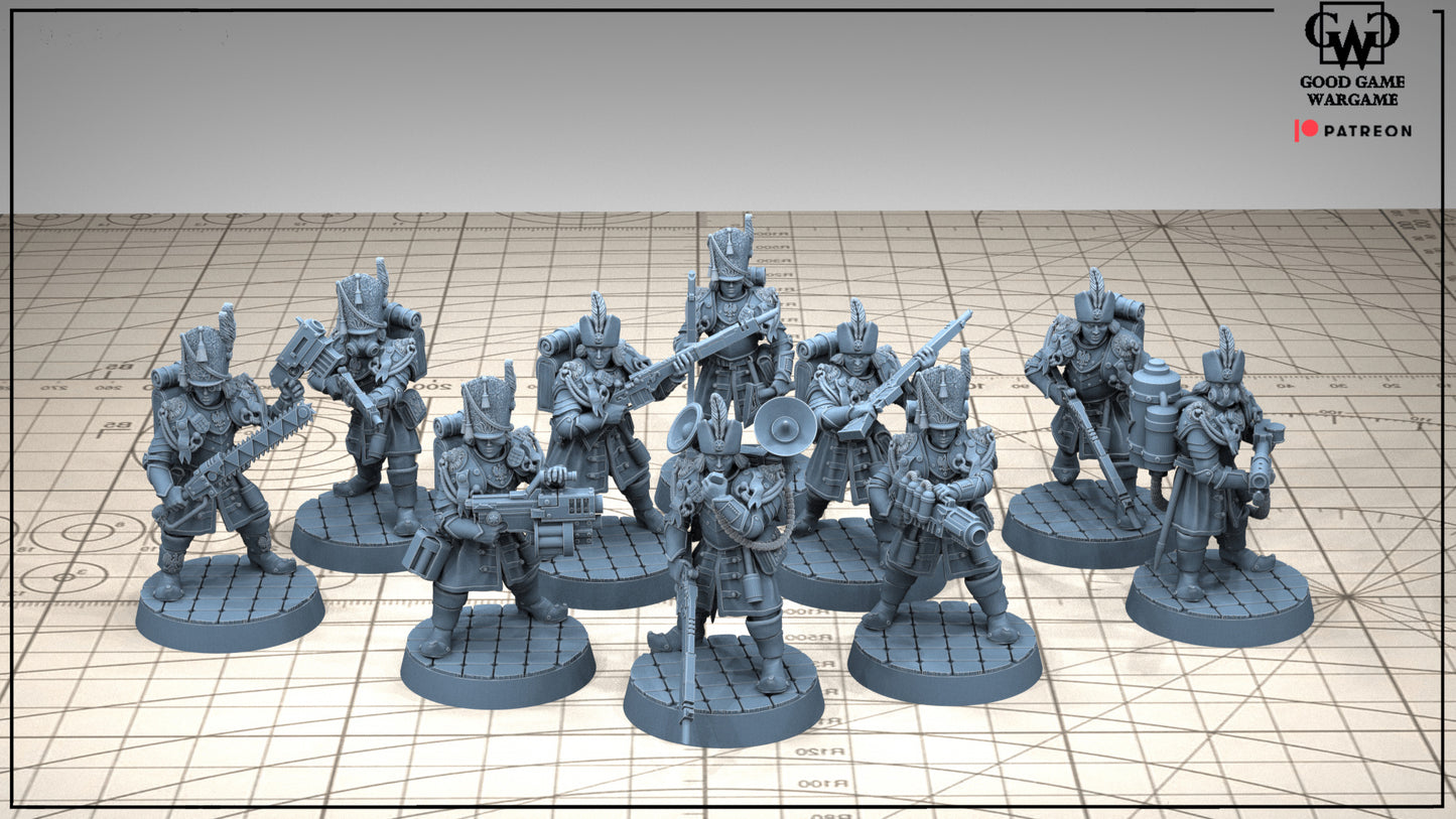 Firstborn Guard Trooper Squad Special Weapon Team (10) (Sculpted by Good Game Wargame)