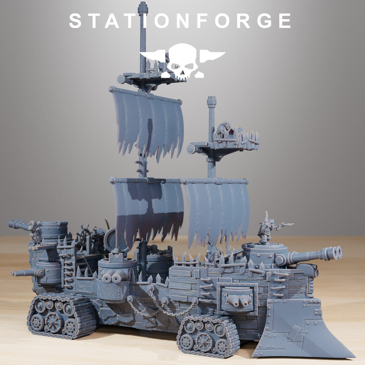 Goblin Pearl Battle Ship (Large) - full kit