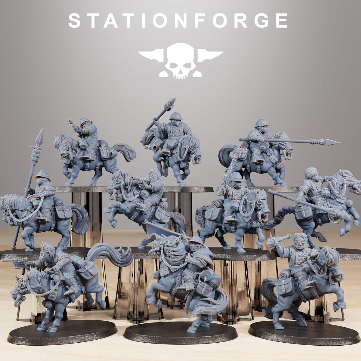 Grimguard Pony Cavalry - set of 10 by Stationforge