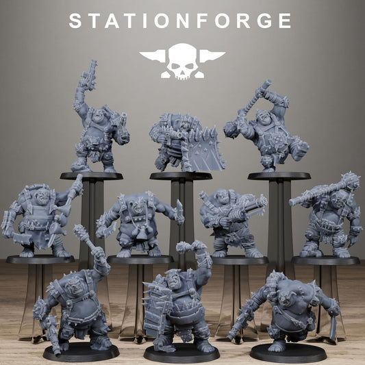 Orkaz Belly Bustas Infantry by Stationforge