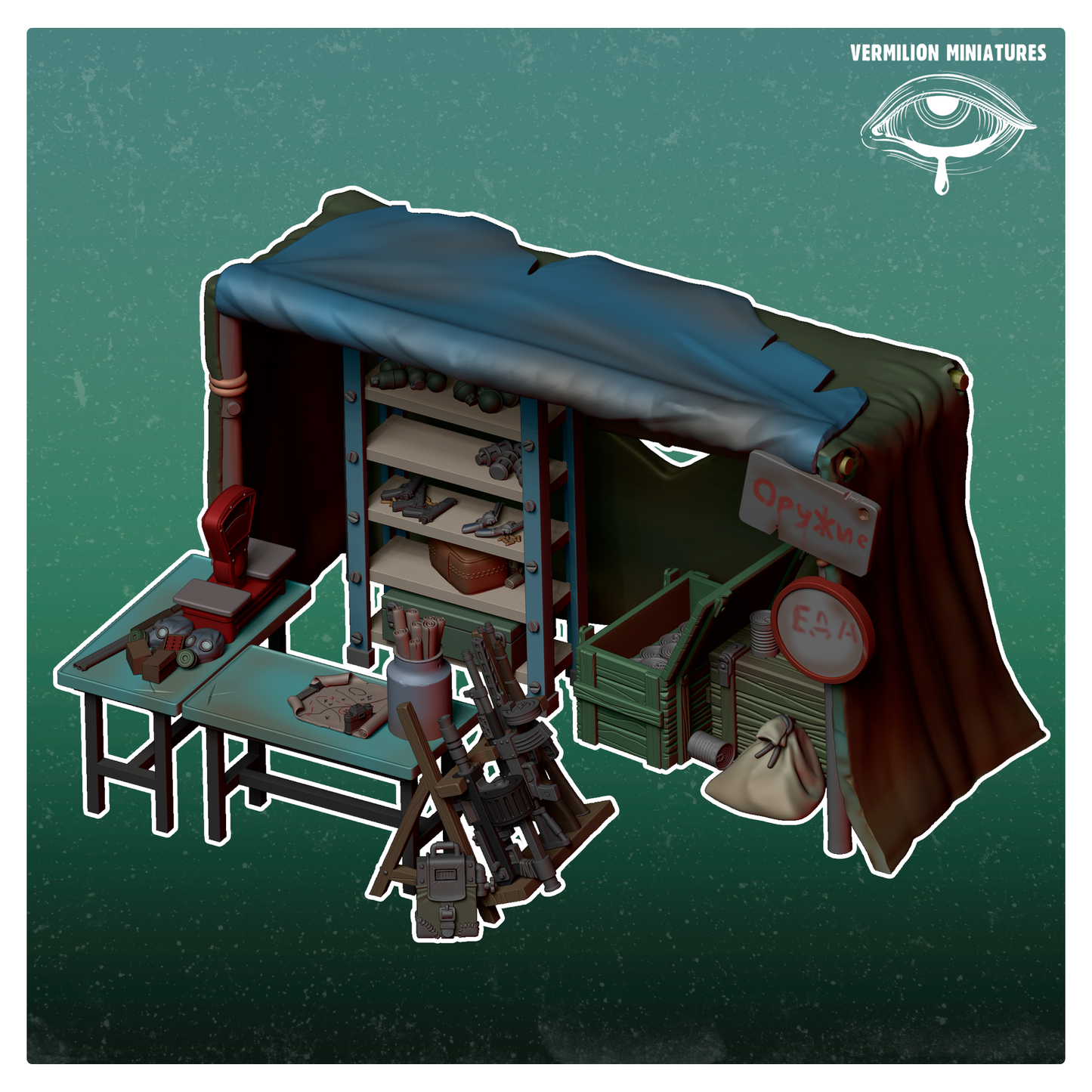 Trade Post Terrain - Trade Post Collection (Sculpted by Vermillion Miniatures)