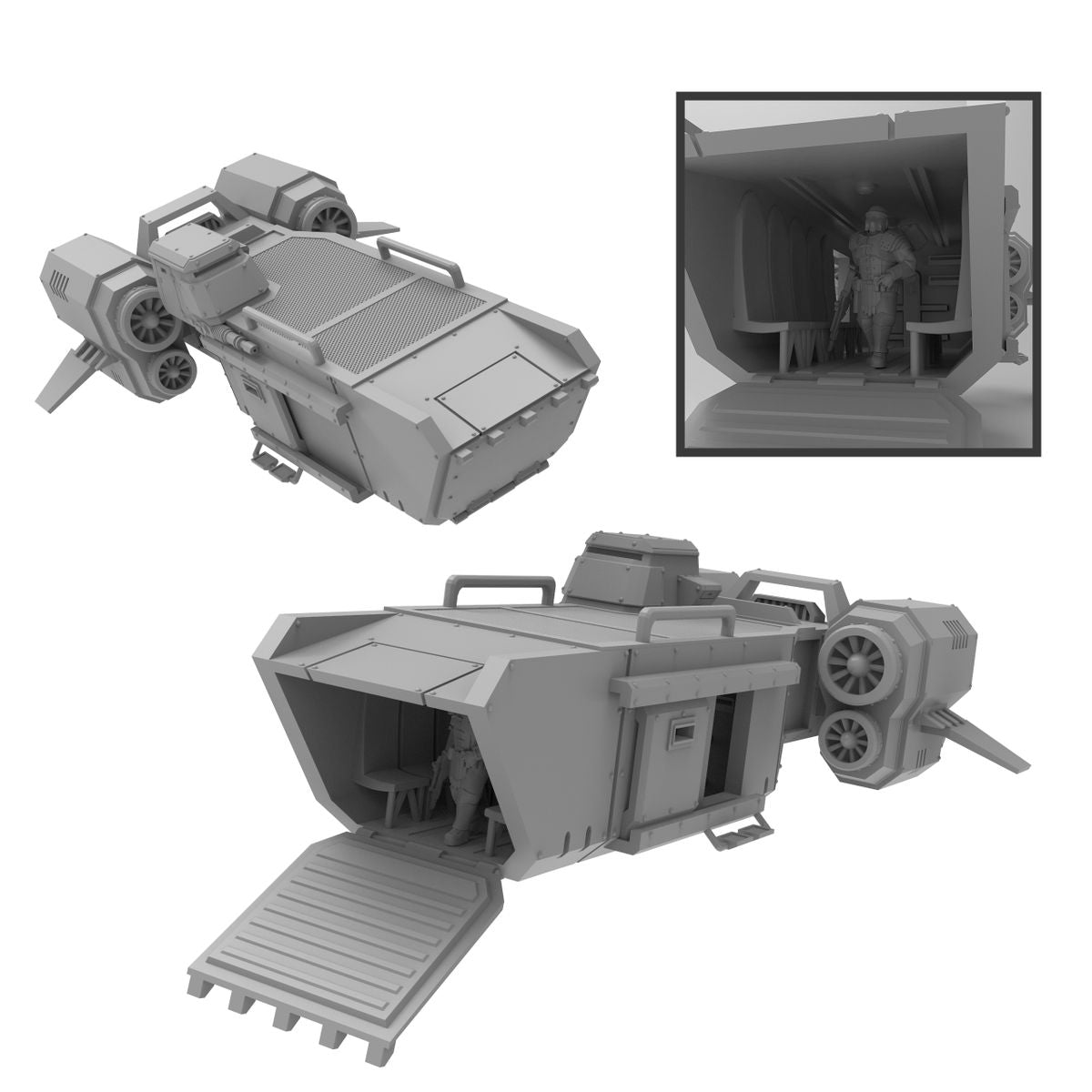 Roman T41 Satyr Dropship (sculpted by That Evil One)
