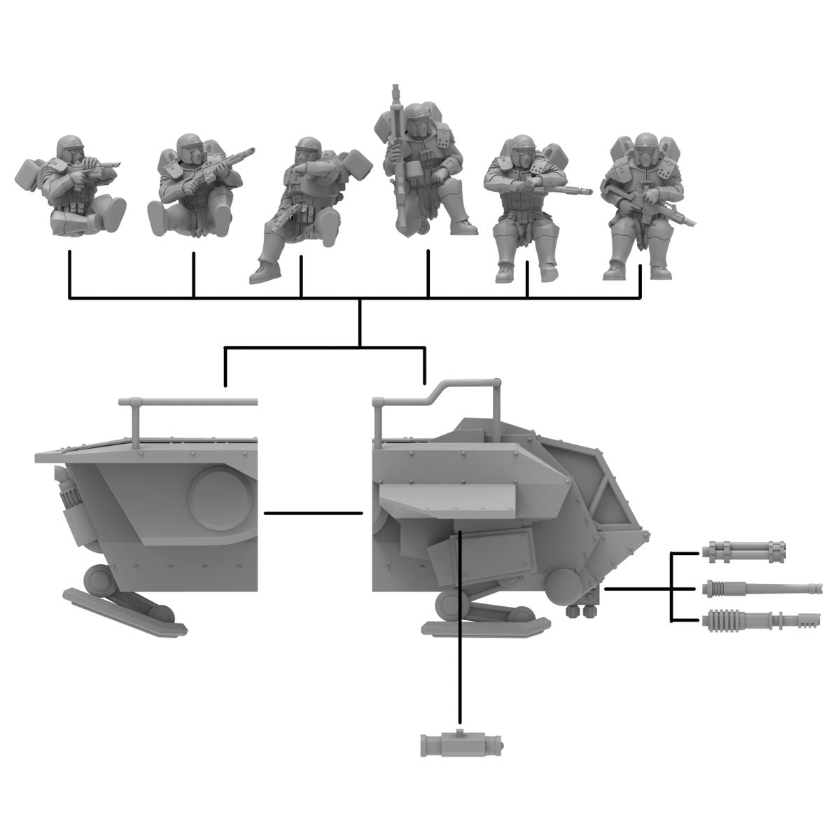 Quadriga Speeder Transport (sculpted by That Evil One)