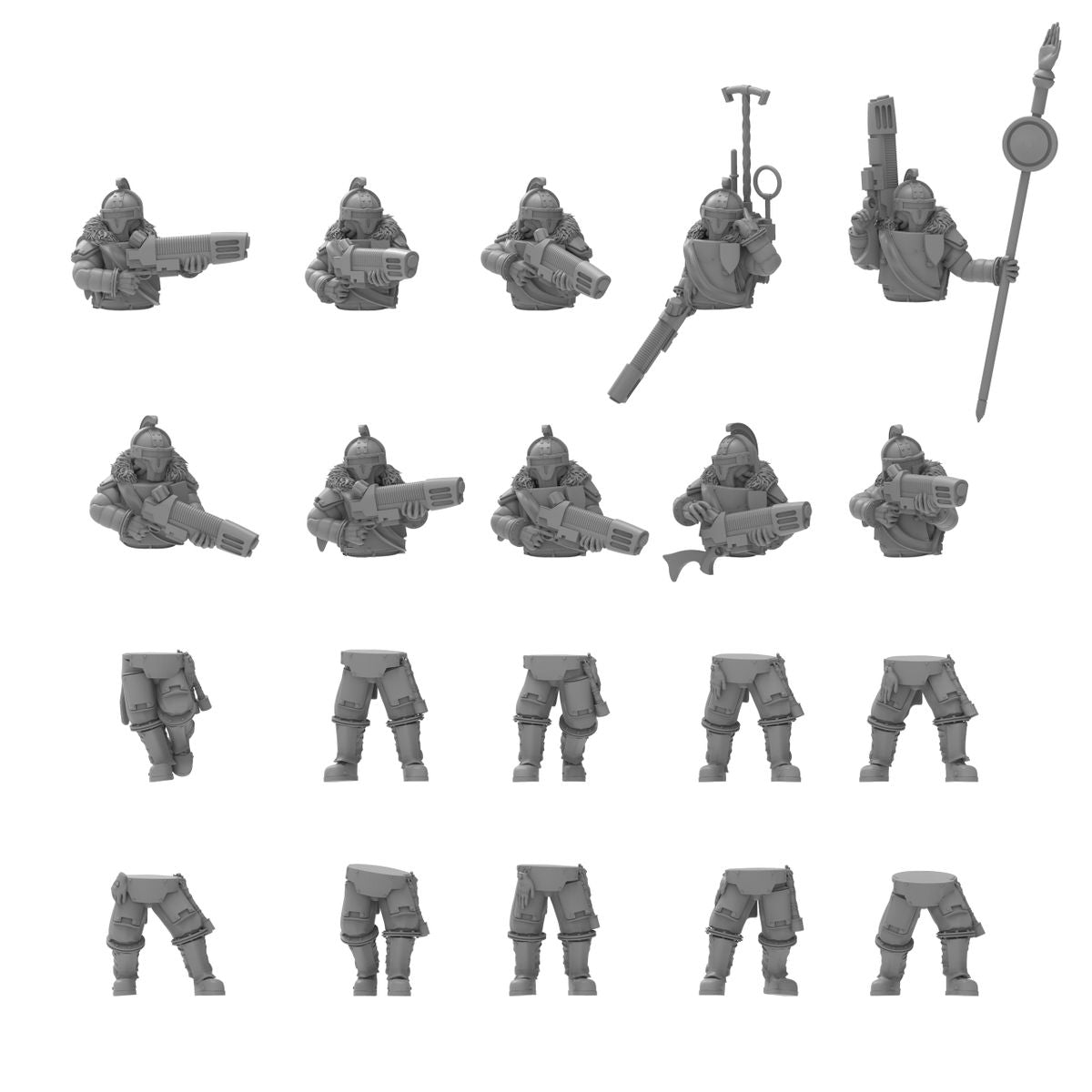 Lunar Auxilia Modular Solar Rifles (sculpted by That Evil One)