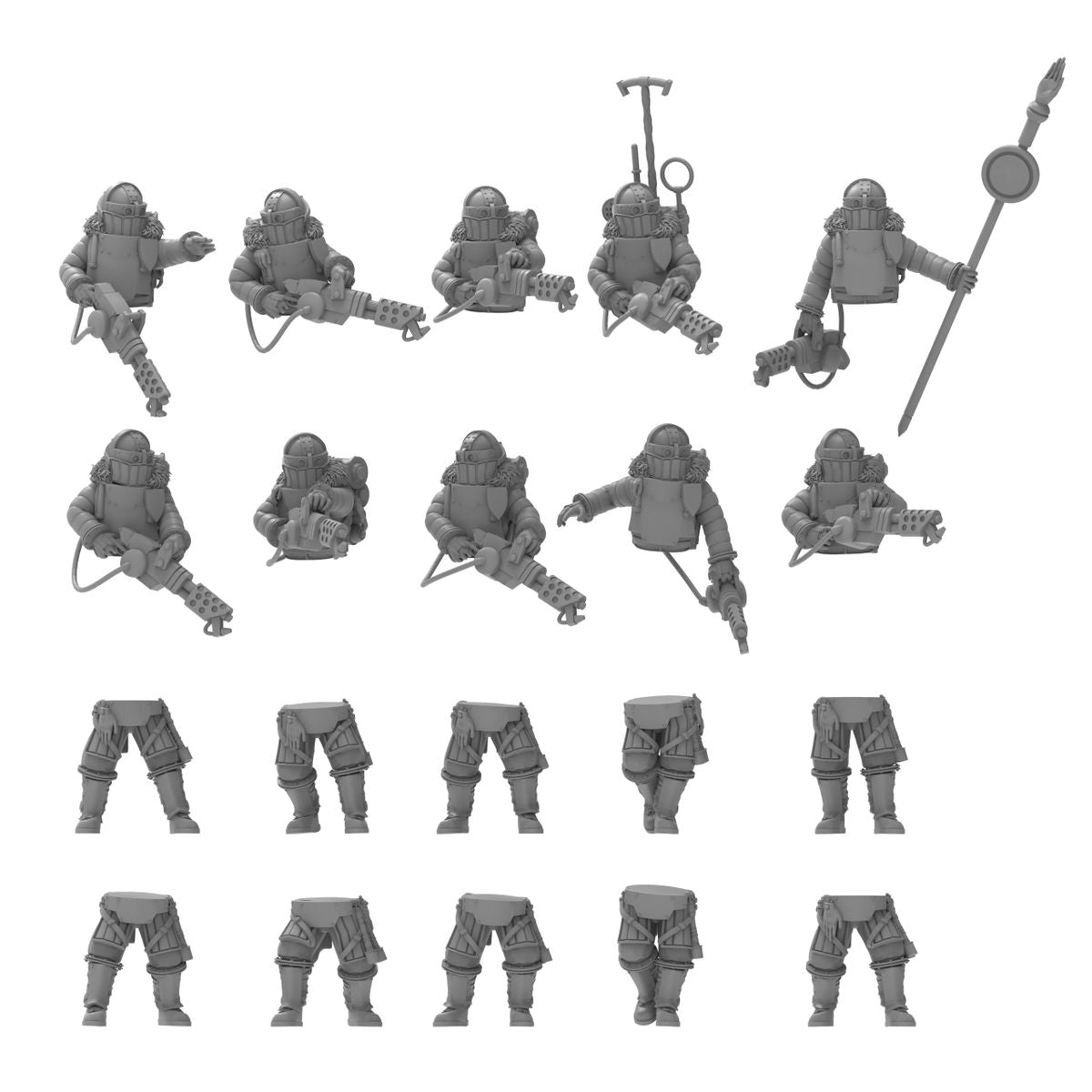 Lunar Auxilia Modular Flamers (sculpted by That Evil One)