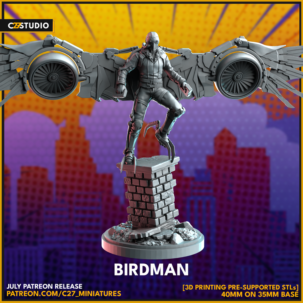 Vulture (MCU) miniature render