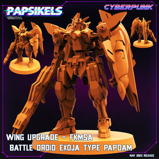 Wing Upgrade Kit FKMSA Battle Droid Exoja Papdam (Sculpted by Papsikels Miniatures)