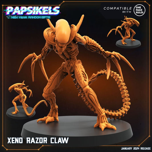 Xeno Razor Claw miniature sculpted by Papsikels