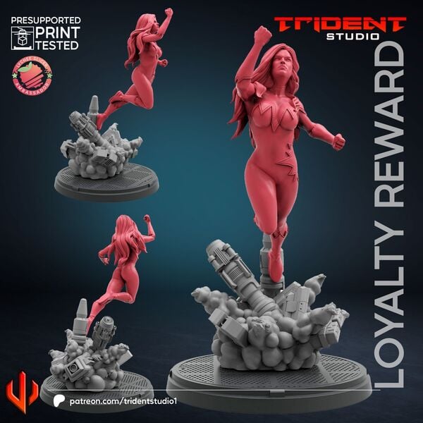 Aurora (Fan art sculpted by Trident Studio) (Crisis Protocol Proxy/Alternative)