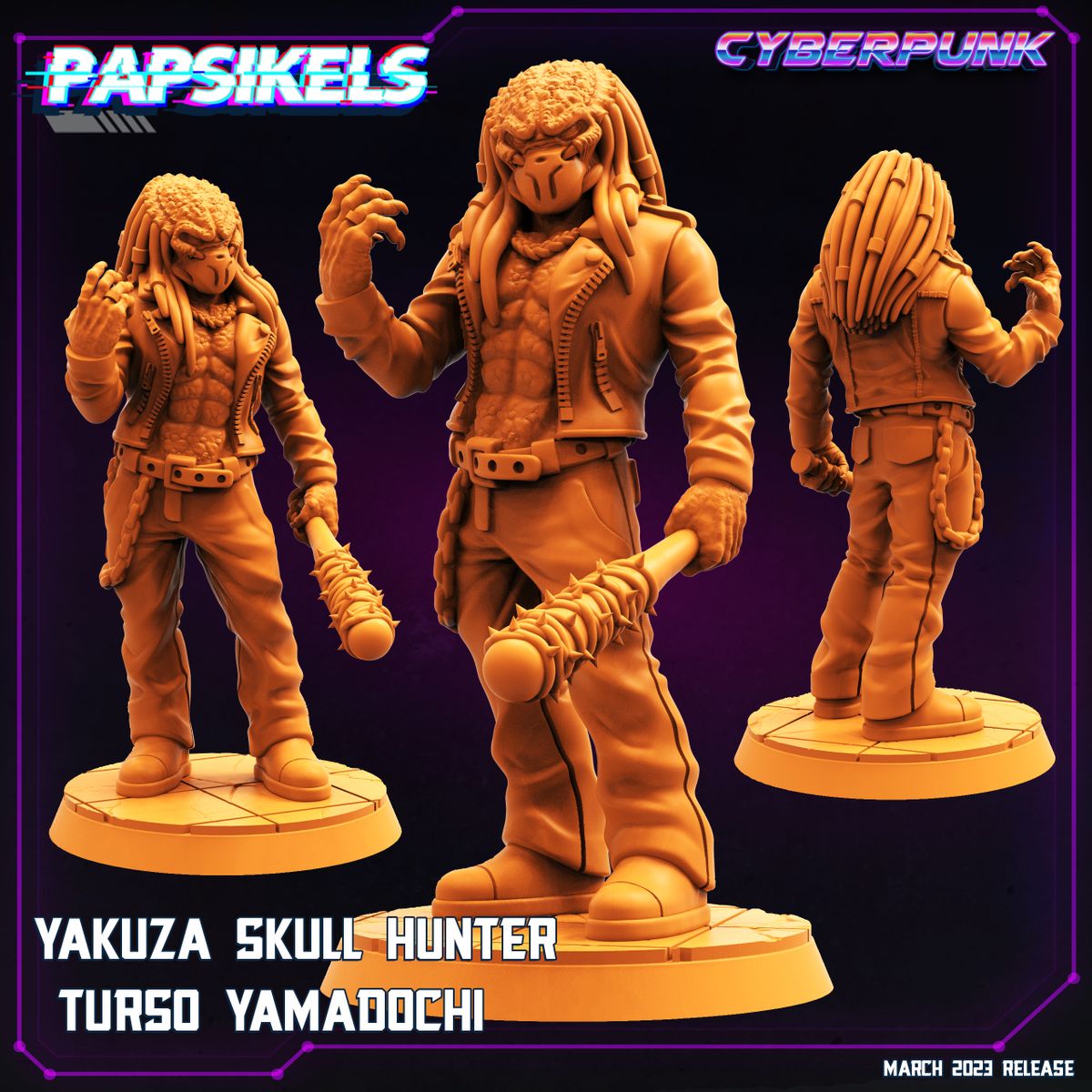 Yakuza Skull Hunter Turso Yamadochi (Sculpted by Papsikels)