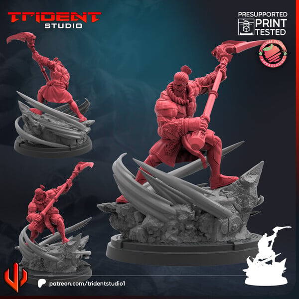 War Tiger (Fan art sculpted by Trident Studio) (Crisis Protocol Proxy/Alternative)