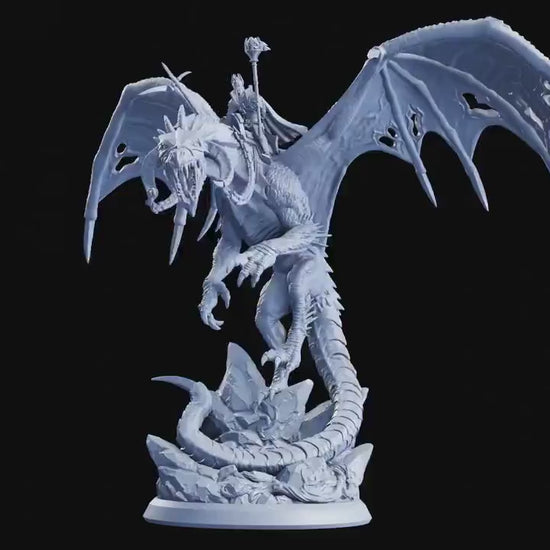 Krughor, Death Dragon Rider - The Crimson Calamity (sculpted by Flesh of Gods miniatures)