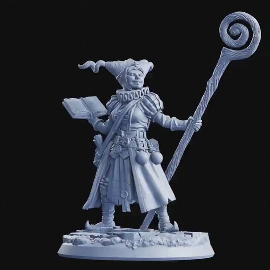 Shalana, Gnome Wizard - The Crimson Calamity (sculpted by Flesh of Gods miniatures)