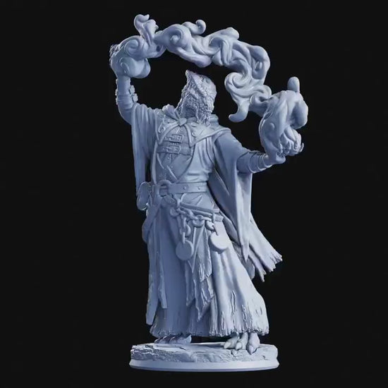 Draconian Sorcerer (Male) - The Crimson Calamity (sculpted by Flesh of Gods miniatures)