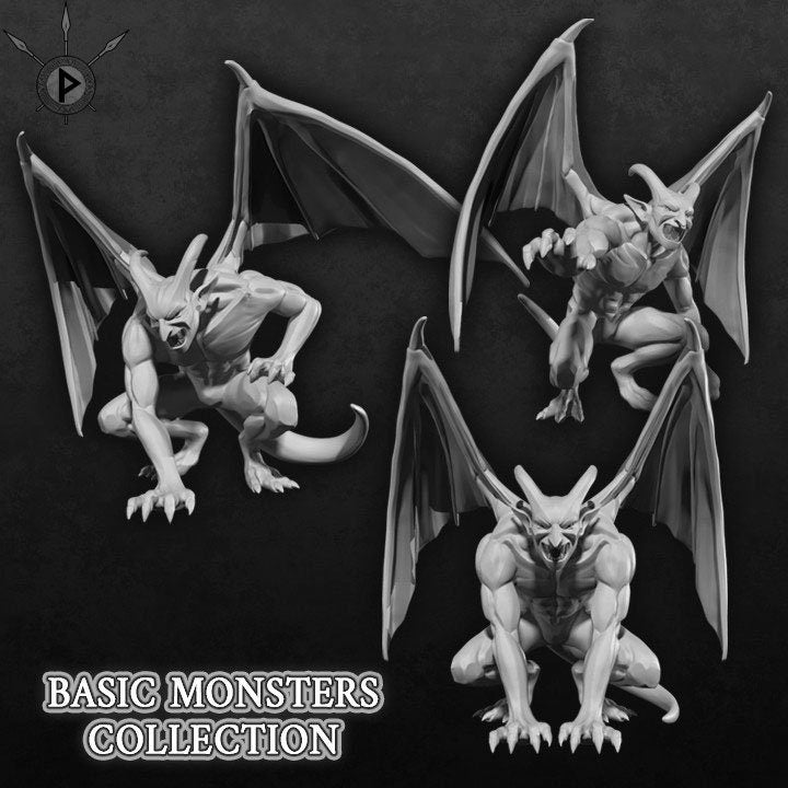 Gargoyles Set of 3 by 3DeLucas (Resin)