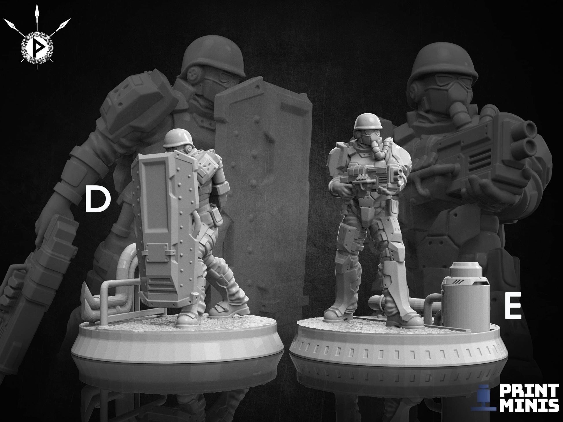 Dieselpunk Troopers (by Print Minis)