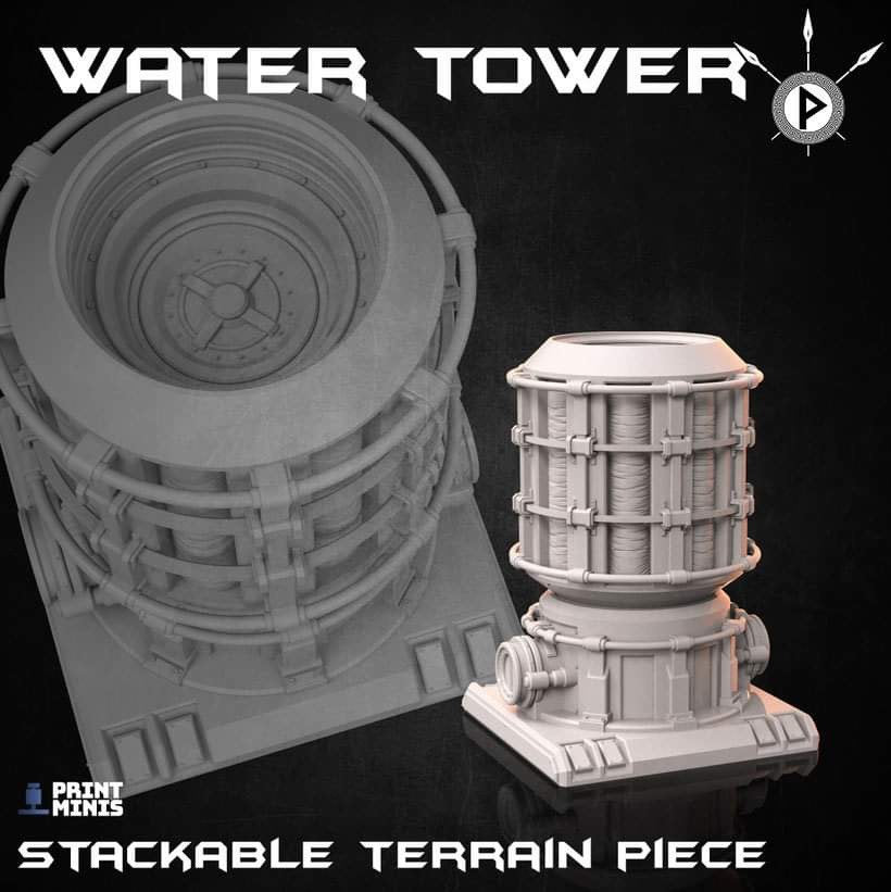 Dimozian Water Tower (by Print Minis)