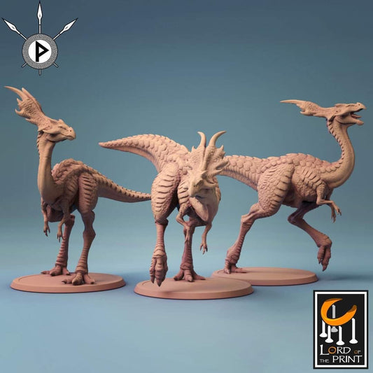 Austriceratops set of 3 (by Lord of the Print)