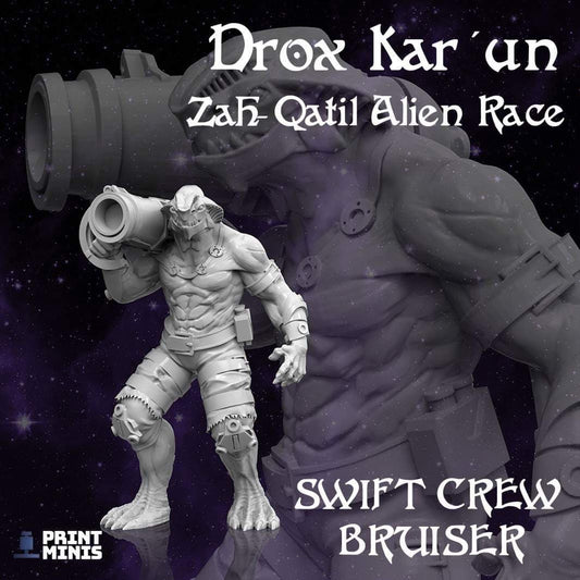 Drox Kar’un - alien pirate (by Print Minis)