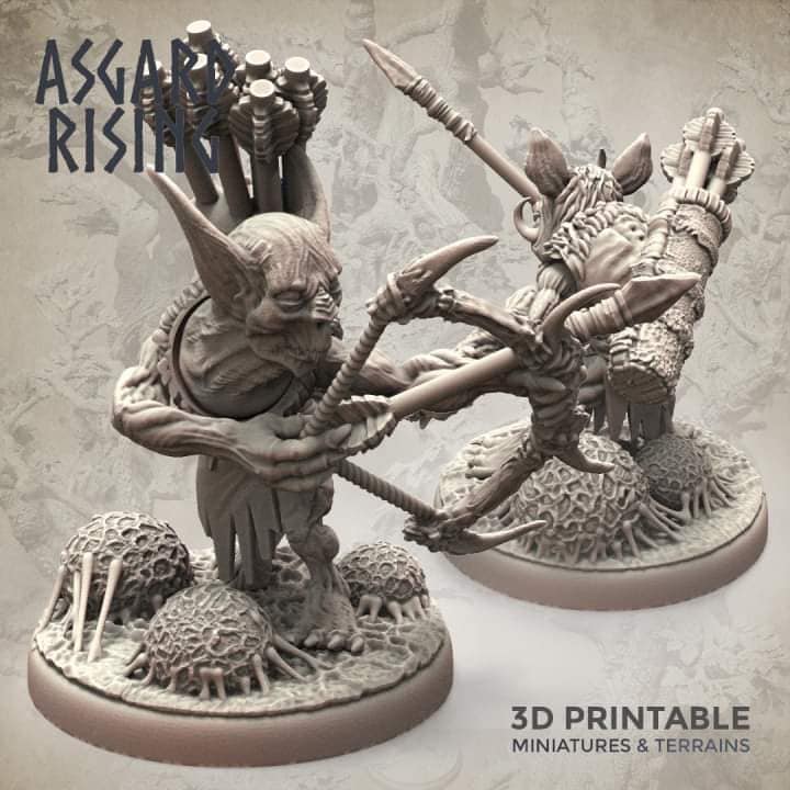 Forest Goblins with Ranged Weapons (6) by Asgard Rising