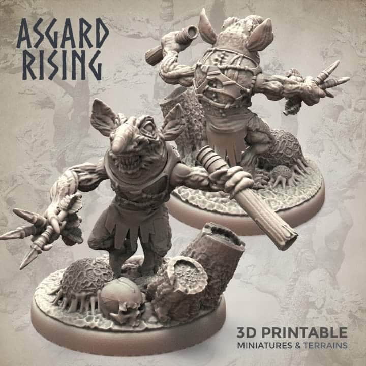 Forest Goblins with Ranged Weapons (6) by Asgard Rising