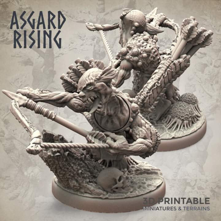 Forest Goblins with Ranged Weapons (6) by Asgard Rising