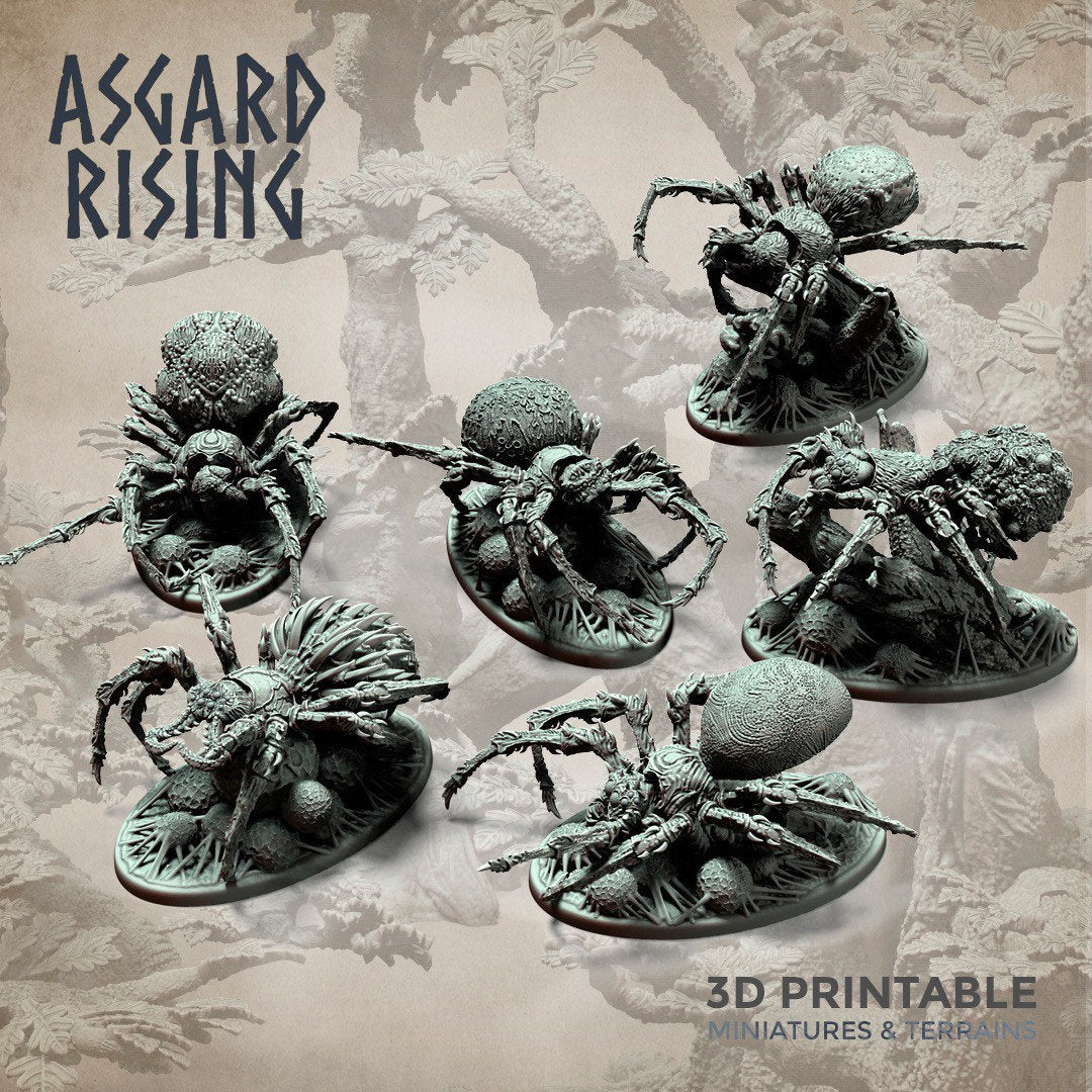 Giant Spiders (6) by Asgard Rising (giant spider)