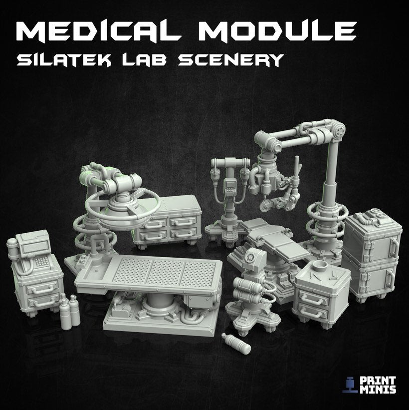 Medical Module Terrain Set - by Print Minis