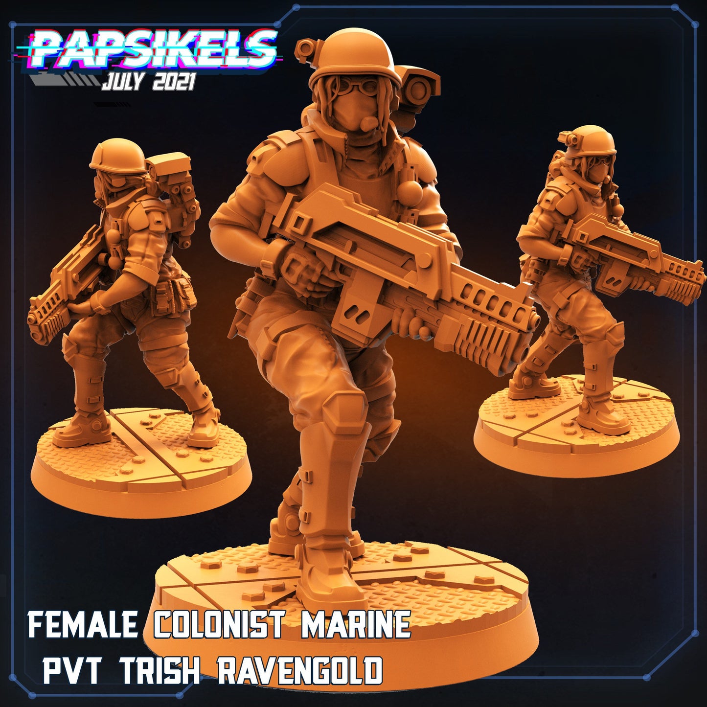 Female Colonial Marine (sculpted by Papsikels)