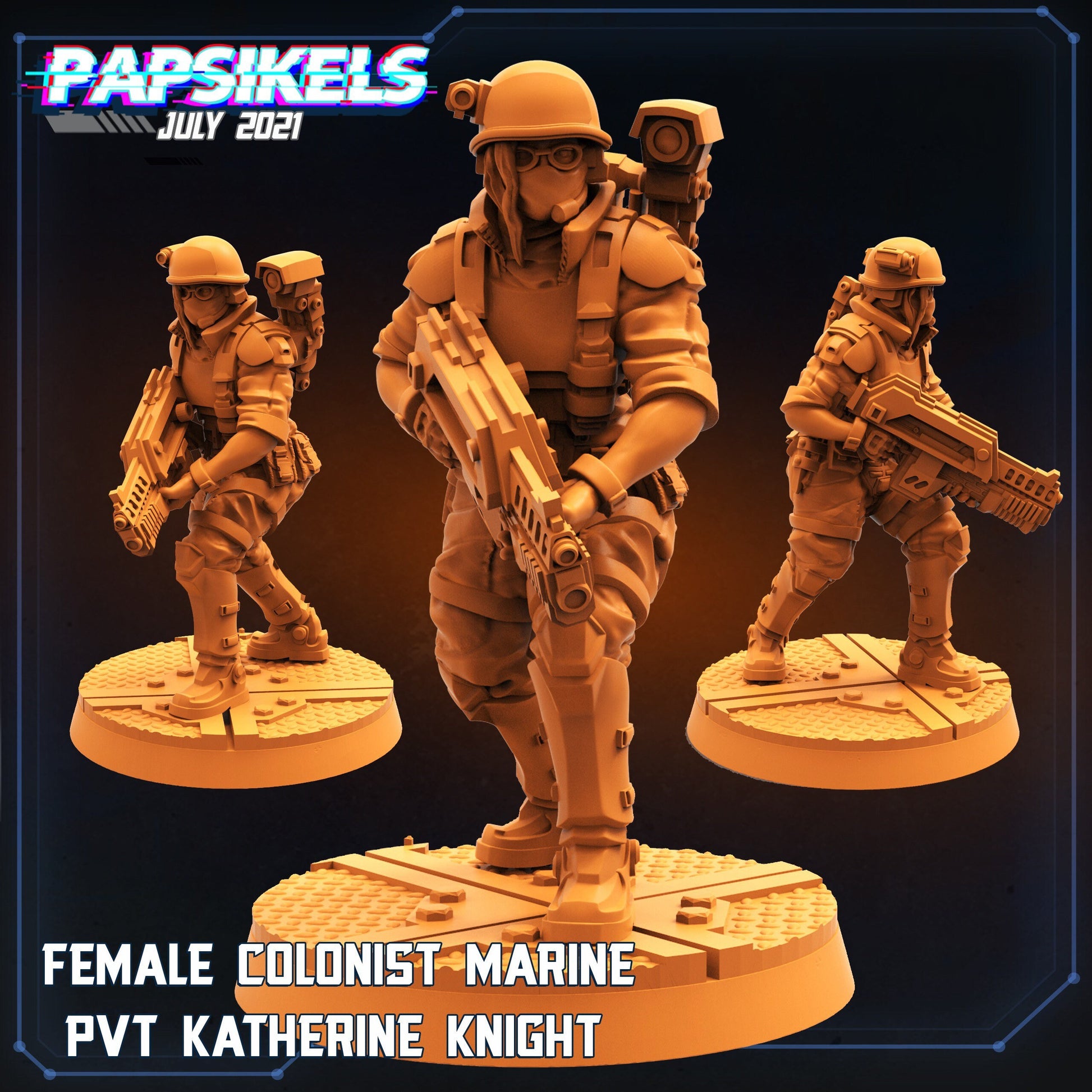 Female Colonial Marine (sculpted by Papsikels)