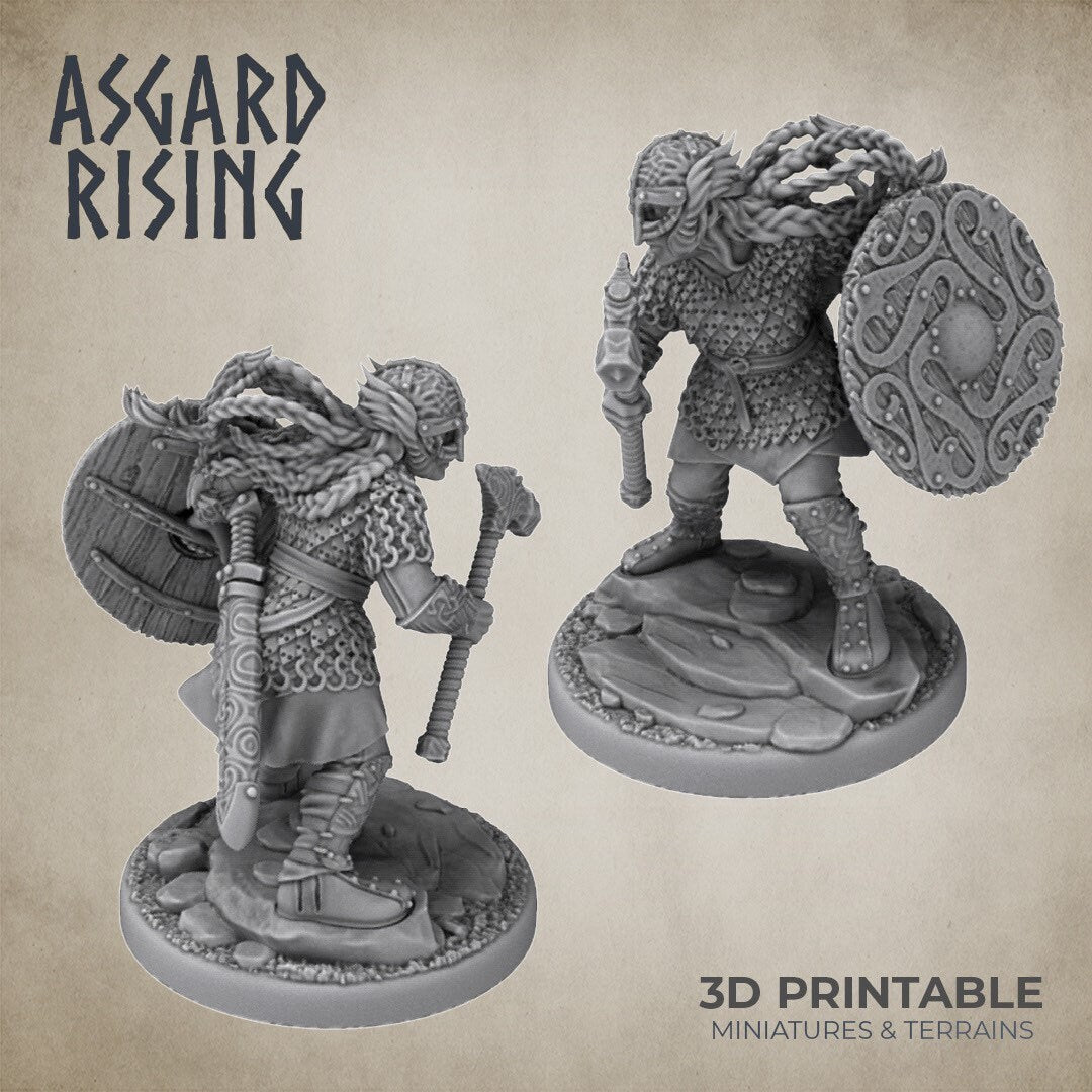 Shield Maidens - set of 10 - by Asgard Rising (soldier / fighter / warband)