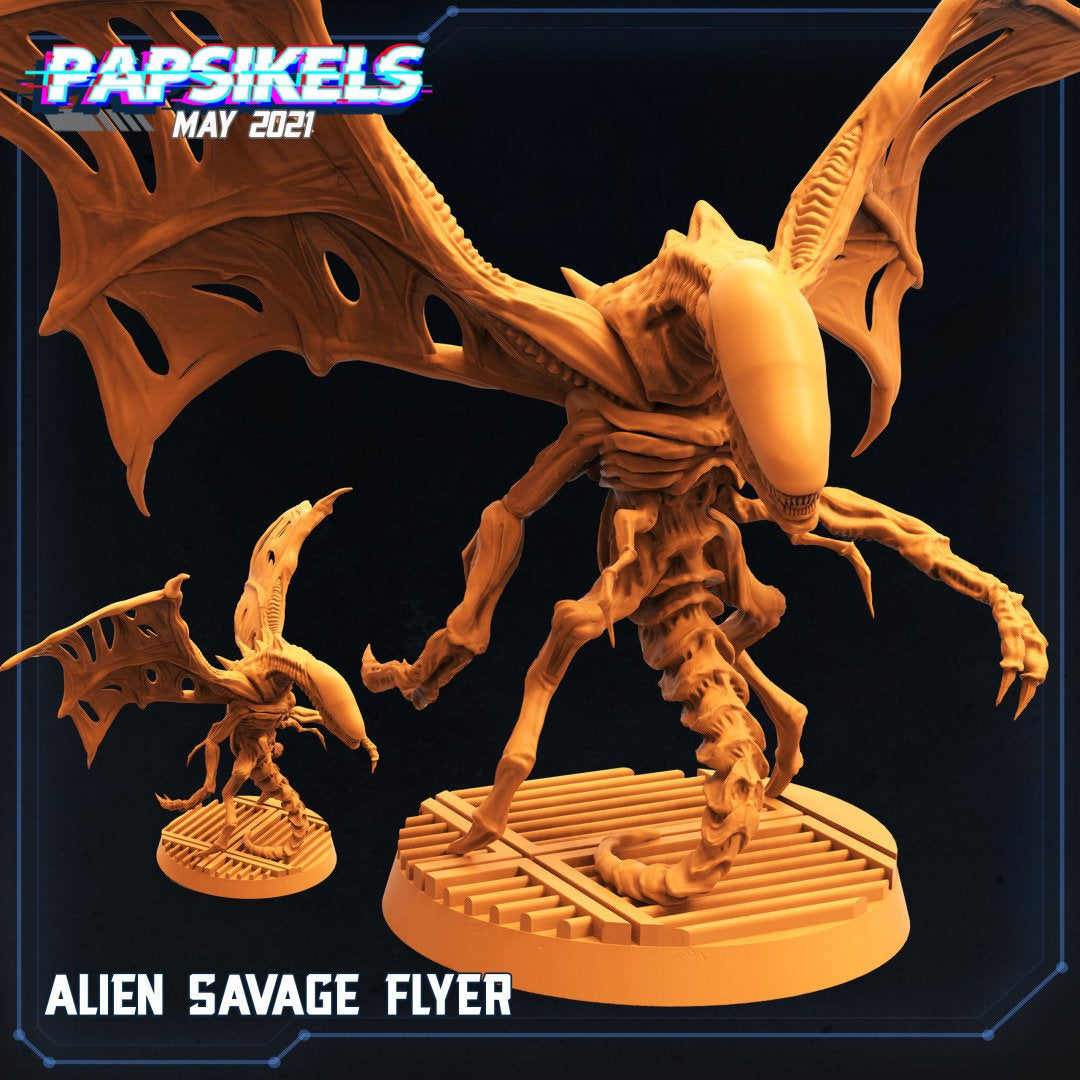 Xenomorph Alien Savage Flyer / Gargoyle / Winged Alien (sculpted by Papsikels)