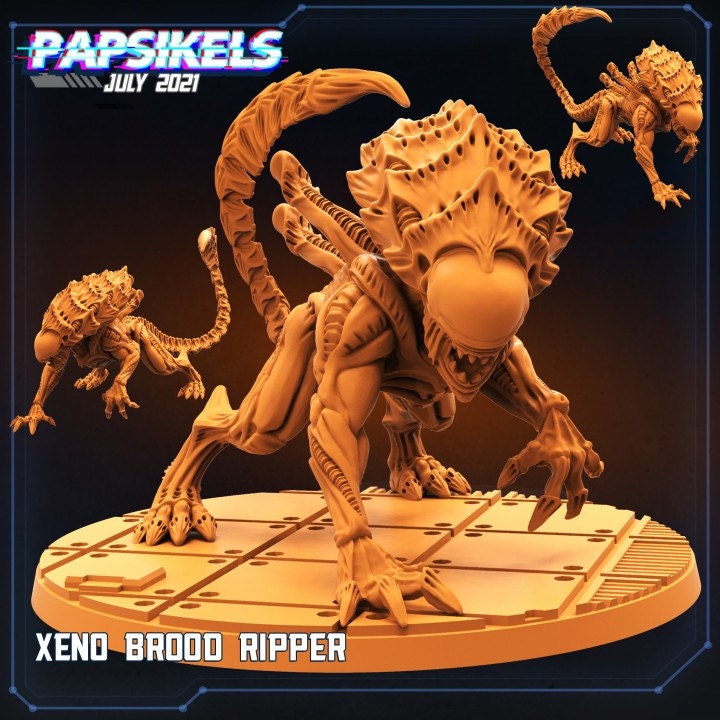 Xenomorph Alien Brood Ripper / Charger / Dead (sculpted by Papsikels)