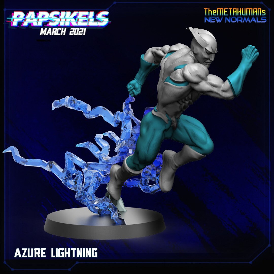 Azure Lightning / Quicksilver (sculpted by Papsikels)