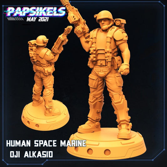 Oji Alkasid - Colonial Marine (sculpted by Papsikels)