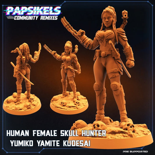 Human Female Skull Hunter / Predator (sculpted by Papsikels)