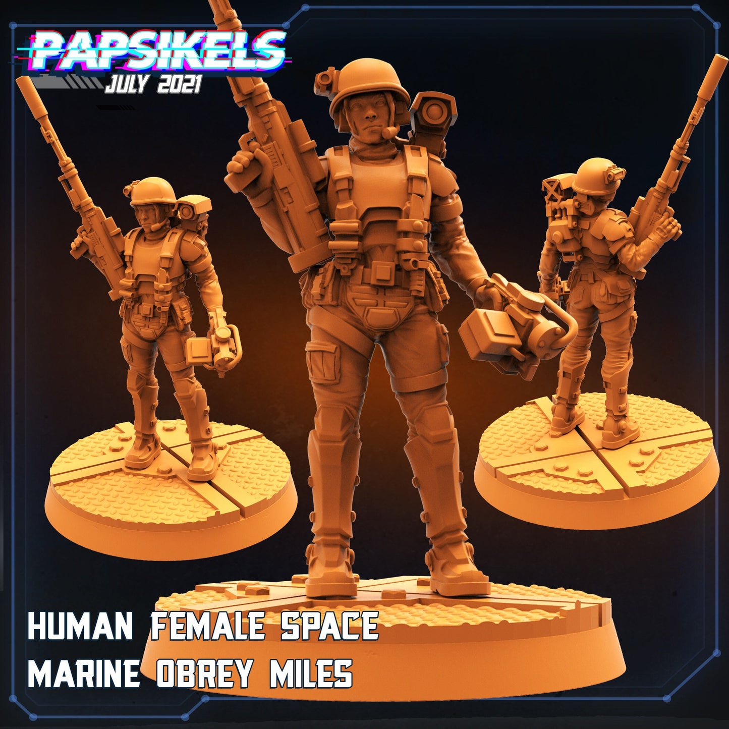 Female Colonial Marine (sculpted by Papsikels)