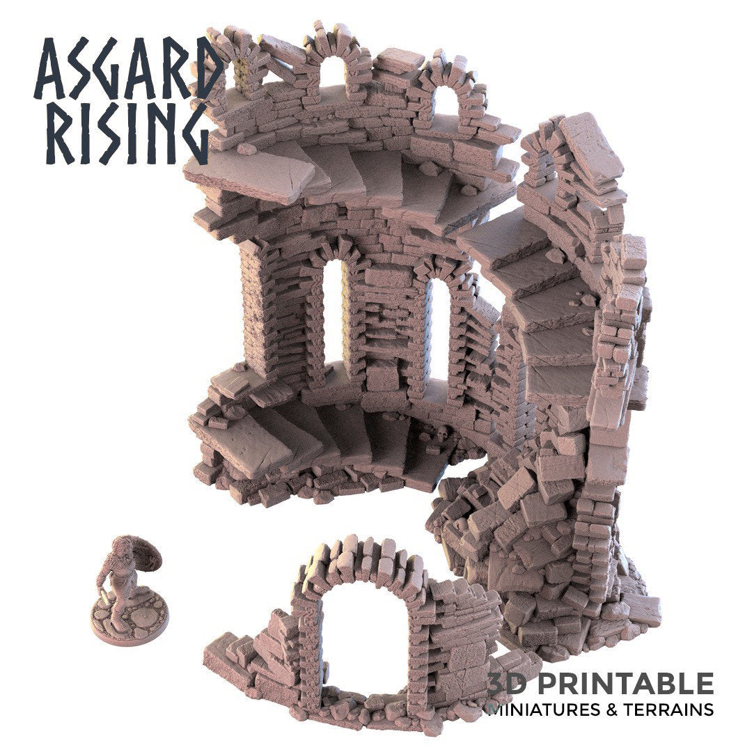 Basilisk’s Lair / Ruins terrain - By Asgard Rising Miniatures