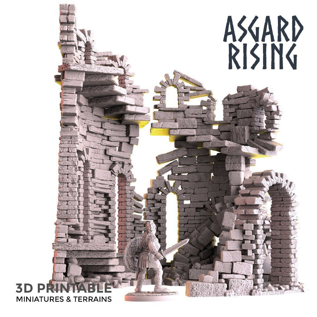 Basilisk’s Lair / Ruins terrain - By Asgard Rising Miniatures