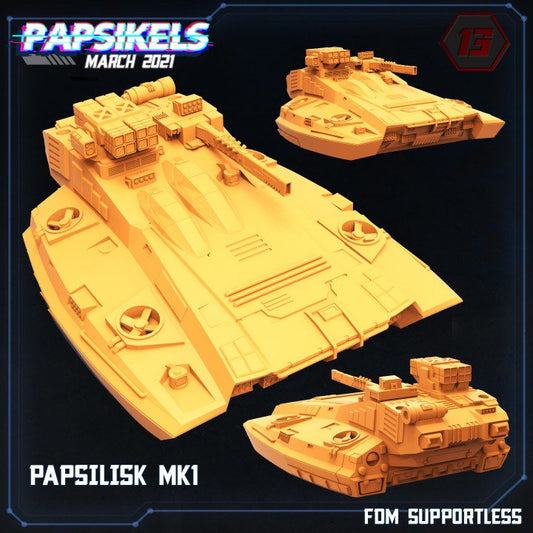 Papz Industries Papsilisk Hover Tank - Mk 1 (sculpted by Papsikels)