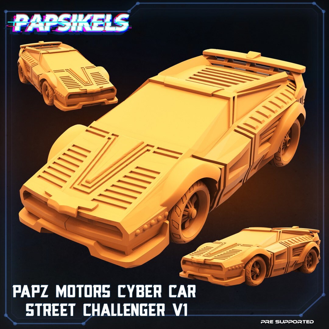 Papz Motors Cyber Car Street Challenger V1 (sculpted by Papsikels)