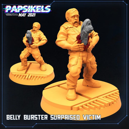 Xenomorph Alien Face Hugger/ Chest Burster Victims - set of 2 (sculpted by Papsikels)