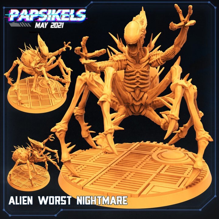 Xenomorph Alien Worst Nightmare / Drider / Spider (sculpted by Papsikels)
