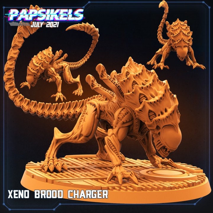 Xenomorph Alien Brood Ripper / Charger / Dead (sculpted by Papsikels)