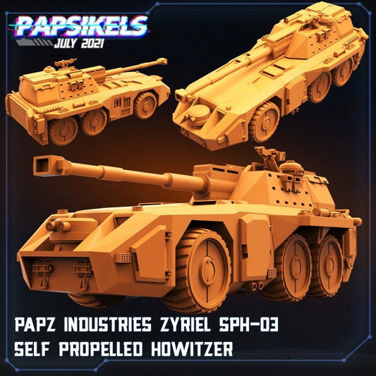 Papz Industries Zyriel SPH-03 - Self Propelled Howitzer Tank (sculpted by Papsikels)